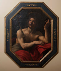 17th Century Oil on Board of San Giovanni