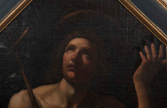 17th Century Oil on Board of San Giovanni