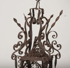 18th Century Venetian Wrought Iron Lantern