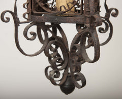 18th Century Venetian Wrought Iron Lantern