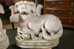 Carved Stone Foo Dogs