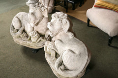 Carved Stone Foo Dogs