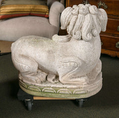 Carved Stone Foo Dogs