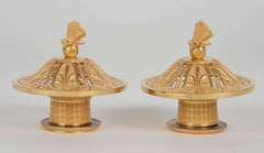 Pair of French Ormolu Bronze Cassolettes or Censers