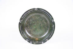 A Chinese Large Bronze Deep Scalloped Rim Charger / Bowl