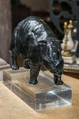 Bronze Rhino Sculpture by R. d’Andlau-Hombourg