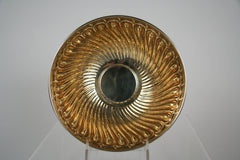 An 800 Silver Serving Bowl with Gold Wash Produced by Prato