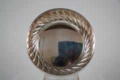 An 800 Silver Serving Bowl with Gold Wash Produced by Prato