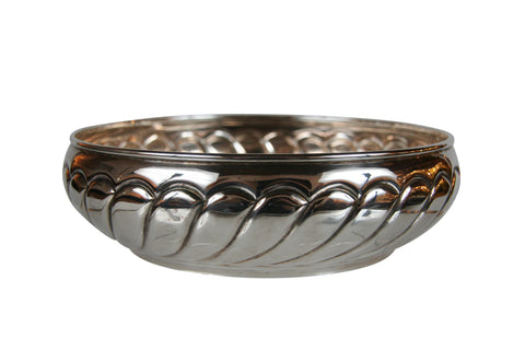 An 800 Silver Serving Bowl with Hallmarks