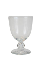 A Set of Seven Pre-War Steuben Air Bubble Wine Glasses Priced individually.