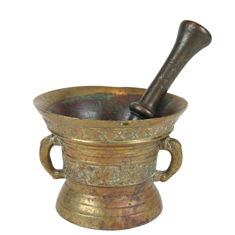 A 19th Century Bronze Mortar and Pestle