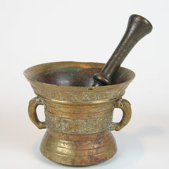 A 19th Century Bronze Mortar and Pestle