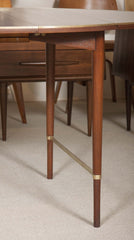 Paul McCobb Connoisseur Collection Mahogany & Brass Dining Table