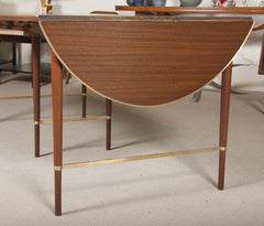 Paul McCobb Connoisseur Collection Mahogany & Brass Dining Table