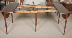 Paul McCobb Connoisseur Collection Mahogany & Brass Dining Table