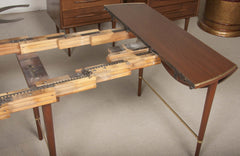 Paul McCobb Connoisseur Collection Mahogany & Brass Dining Table