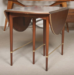 Paul McCobb Connoisseur Collection Mahogany & Brass Dining Table
