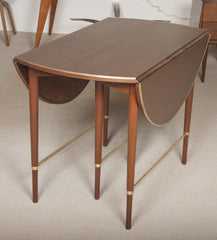 Paul McCobb Connoisseur Collection Mahogany & Brass Dining Table