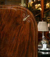 Mahogany & Brass Inlaid Breakfast Table