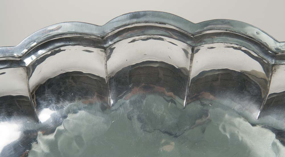 Hand Wrought Aluminum Tray by Cellini Craft Hand Wrought Aluminum Tray by Cellini Craft