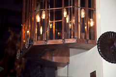 Monumental Pair of Copper Sconces