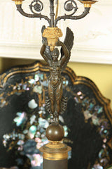 French Empire Style Candelabra Mounted as Lamps