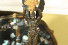 French Empire Style Candelabra Mounted as Lamps