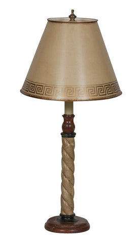 Early 20th Century Faux Marble Table Lamp