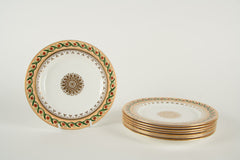 A Set of 8 Directoire Style Dessert Plates by Le Tallec for Tiffany & Co