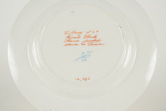 A Set of 8 Directoire Style Dessert Plates by Le Tallec for Tiffany & Co