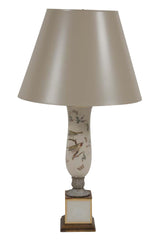 Pair of French Eglomise Lamps