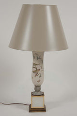 Pair of French Eglomise Lamps