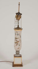 Pair of French Eglomise Lamps