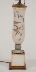 Pair of French Eglomise Lamps