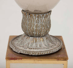 Pair of French Eglomise Lamps
