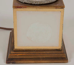 Pair of French Eglomise Lamps