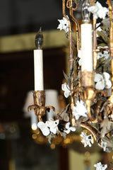 French Gilt and Porcelain Lantern