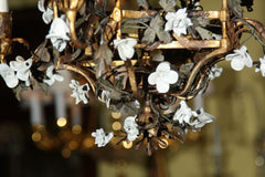 French Gilt and Porcelain Lantern