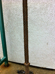 Spanish Wrought Iron Torchere Lamp