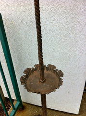 Spanish Wrought Iron Torchere Lamp