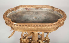 An Italian Belle Epoque Gilt Wood Jardiniere with Liner