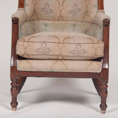 Huge Pair of Barrel Form Mahogany Chairs