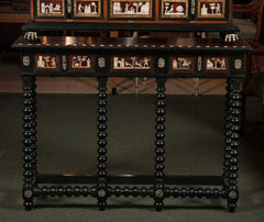 Spanish Tortoiseshell Cabinet on Stand