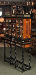 Spanish Tortoiseshell Cabinet on Stand