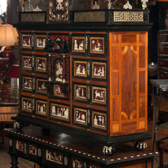 Spanish Tortoiseshell Cabinet on Stand