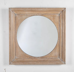 French Cerused Oak Mirror Frame
