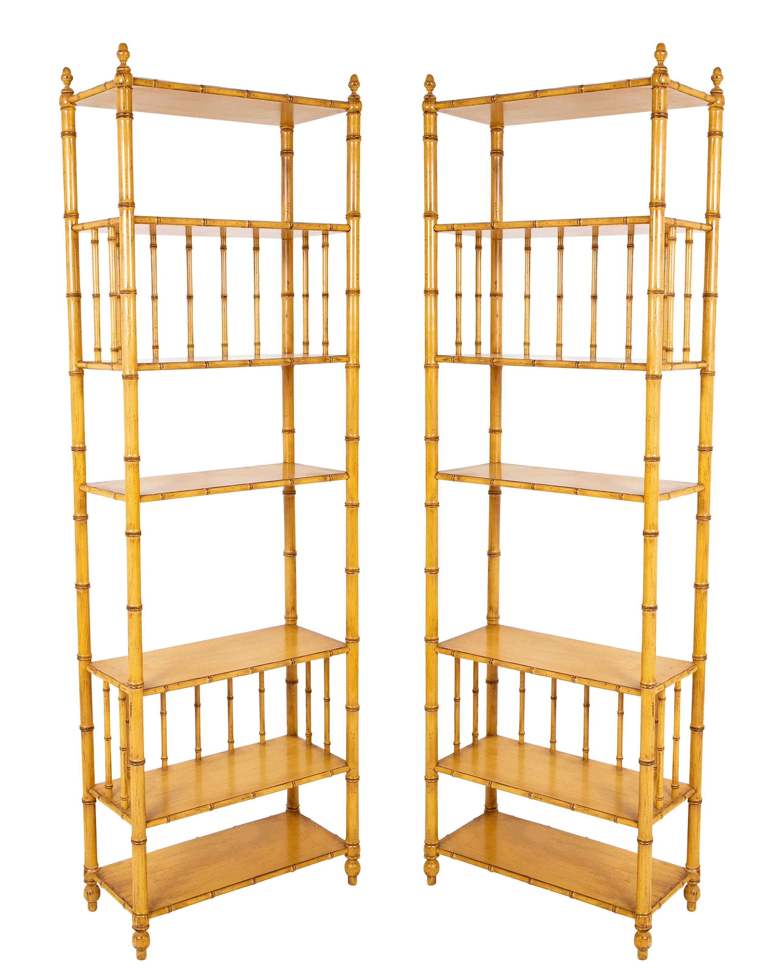 Pair Mid Century Painted Faux Bamboo Etageres by John Widdicomb – Avery &  Dash Collections