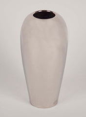 A Large Japanese Nickel Plated Steel Vase.