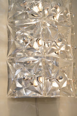 Massive Square Crystal Sconces by Kinkeldey