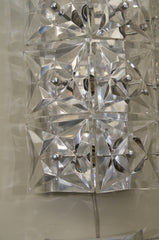 Massive Square Crystal Sconces by Kinkeldey